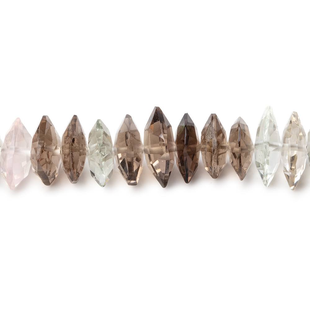 6x7-8x7mm Multi Gemstone Faceted Free Shape Beads 7 inch 56 pieces AAA (ONLINE ORDER ONLY)