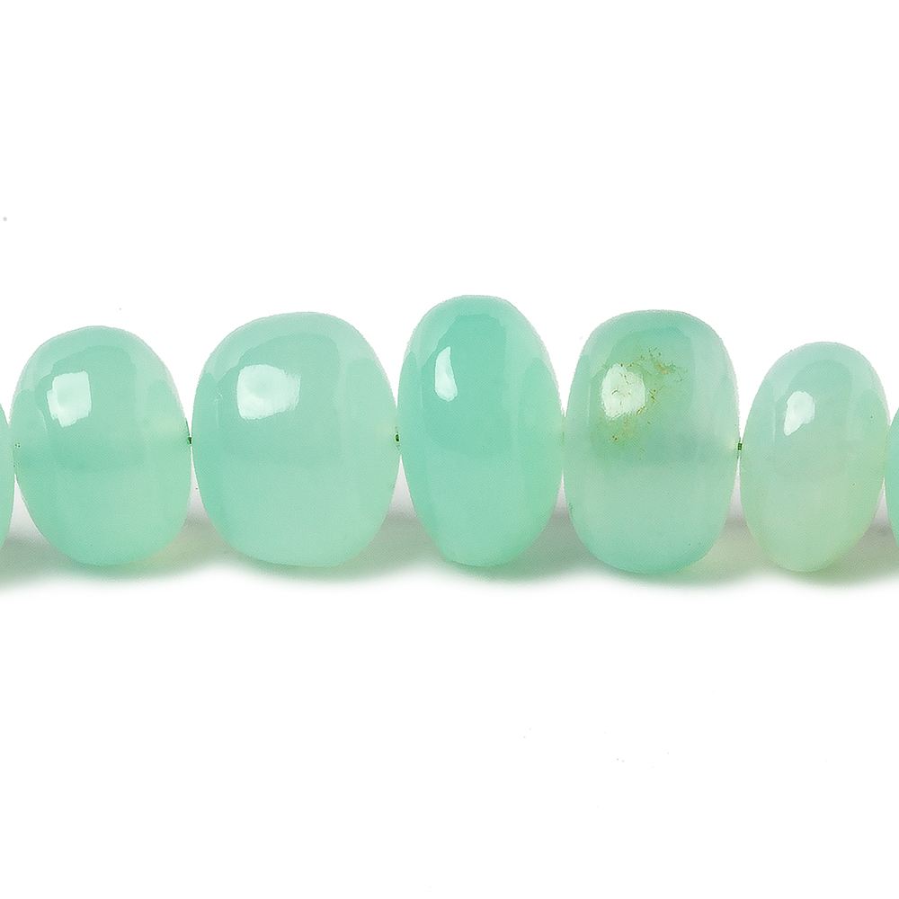 7-11.5mm Chrysoprase plain rondelle beads 20 inch 86 pieces A (ONLINE ORDER ONLY)