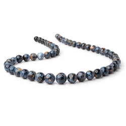 7-11.5mm Pietersite Plain Round Beads 18 inch 53 pieces AAA (ONLINE ORDER ONLY)