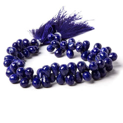 7-11mm Lapis Lazuli Bead Tear Drop Briolette 8 inch 45 pieces (ONLINE ORDER ONLY)