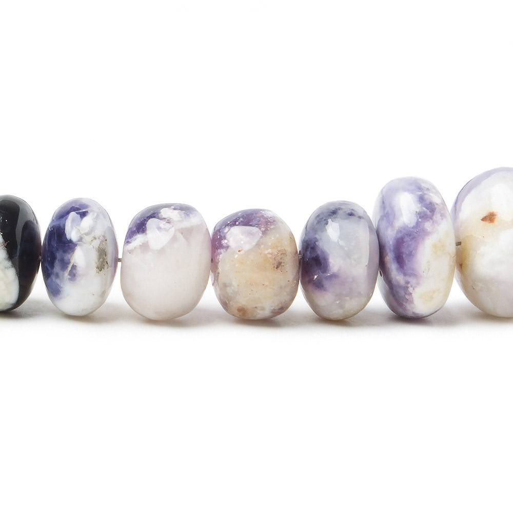7-11mm Morado Purple Opal Plain Rondelle Beads 18 inch 92 pieces (ONLINE ORDER ONLY)
