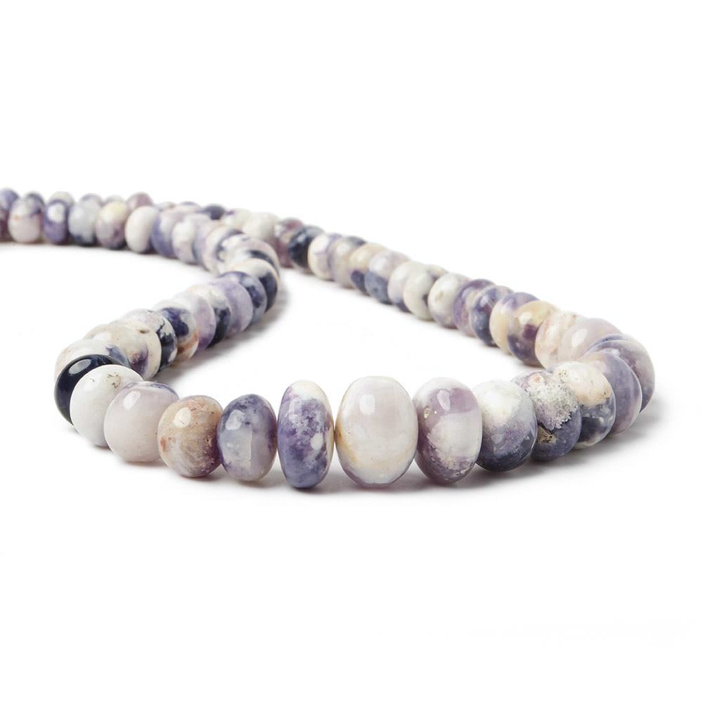 7-11mm Morado Purple Opal Plain Rondelle Beads 18 inch 92 pieces (ONLINE ORDER ONLY)