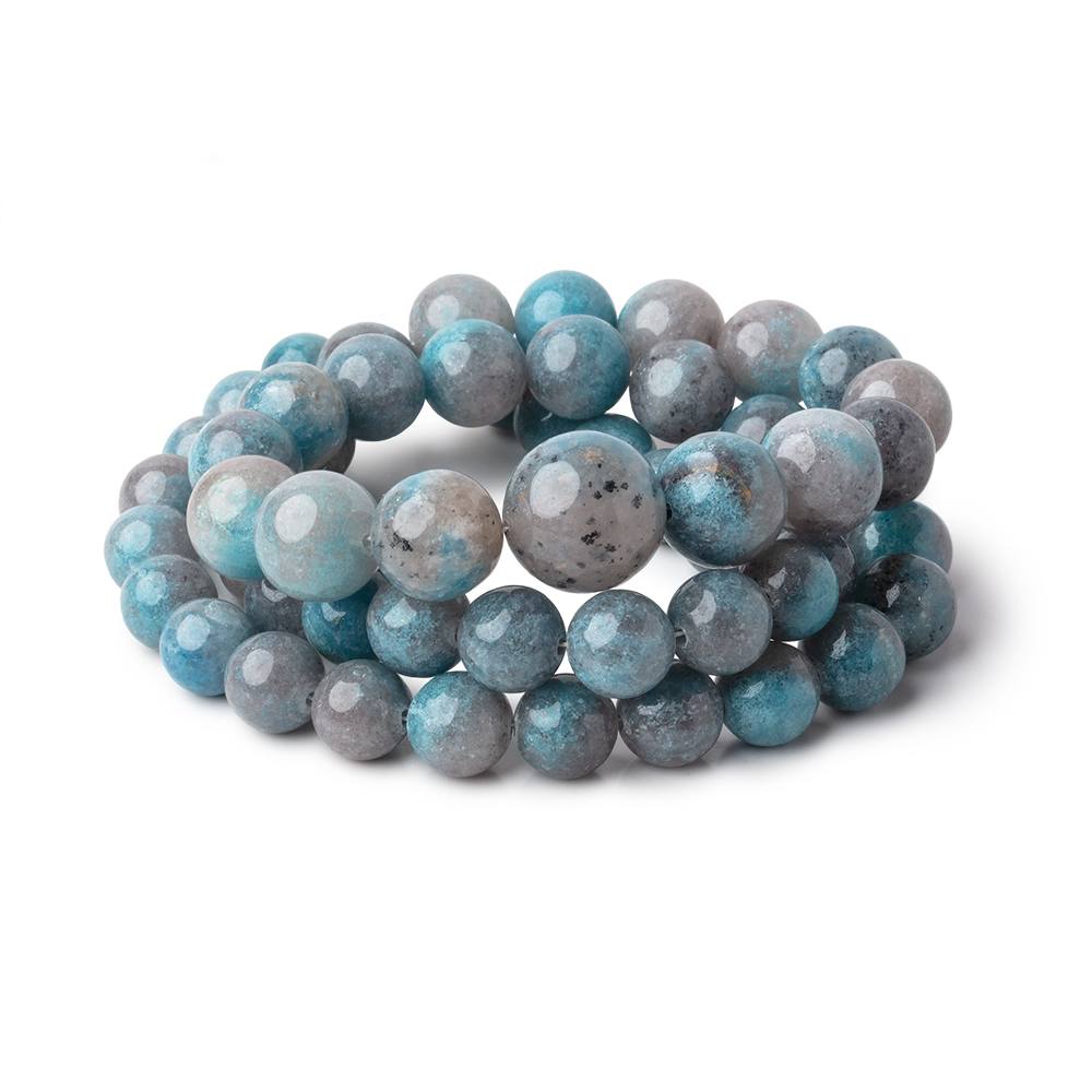 7-12mm Rare Paraiba Quartz Plain Round Beads 17.75 inch 56 pieces AAA (ONLINE ORDER ONLY)