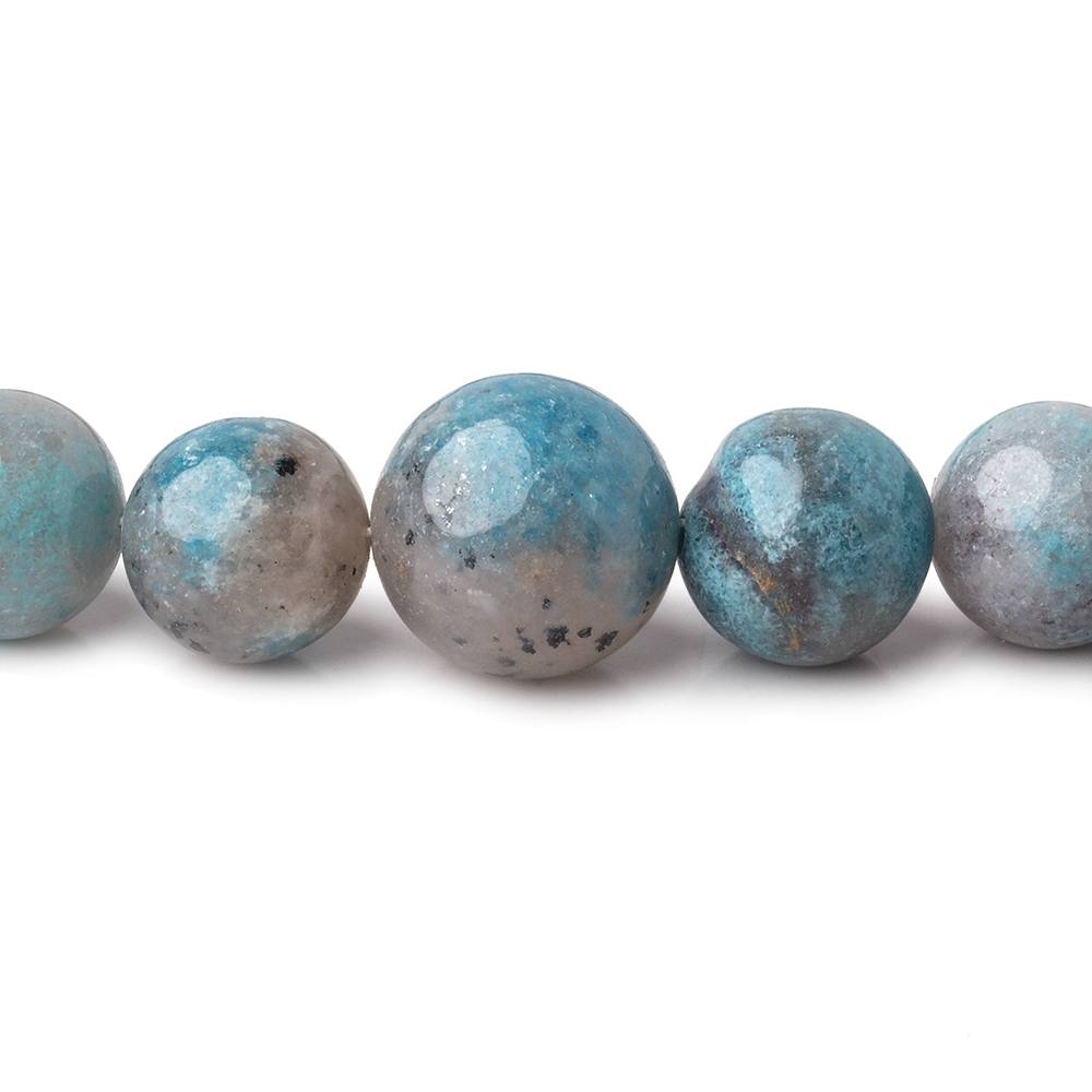 7-12mm Rare Paraiba Quartz Plain Round Beads 17.75 inch 56 pieces AAA (ONLINE ORDER ONLY)