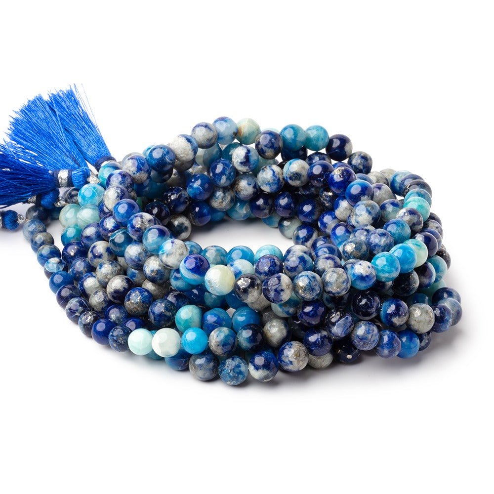 7-7.5mm Afghanite Plain Round Beads 18 inch 62 pieces AA (ONLINE ORDER ONLY)