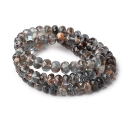 7-7.5mm Copper Moss Aquamarine Faceted Rondelle Beads 18 inch 96 pieces AAA (ONLINE ORDER ONLY)