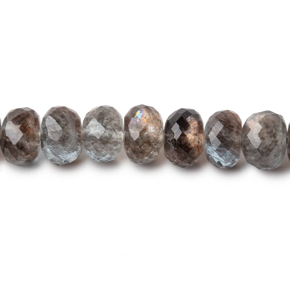 7-7.5mm Copper Moss Aquamarine Faceted Rondelle Beads 18 inch 96 pieces AAA (ONLINE ORDER ONLY)
