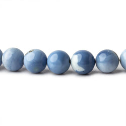 7-7.5mm Owyhee Denim Blue Opal plain round beads 18 inch 64 pieces AA (ONLINE ORDER ONLY)