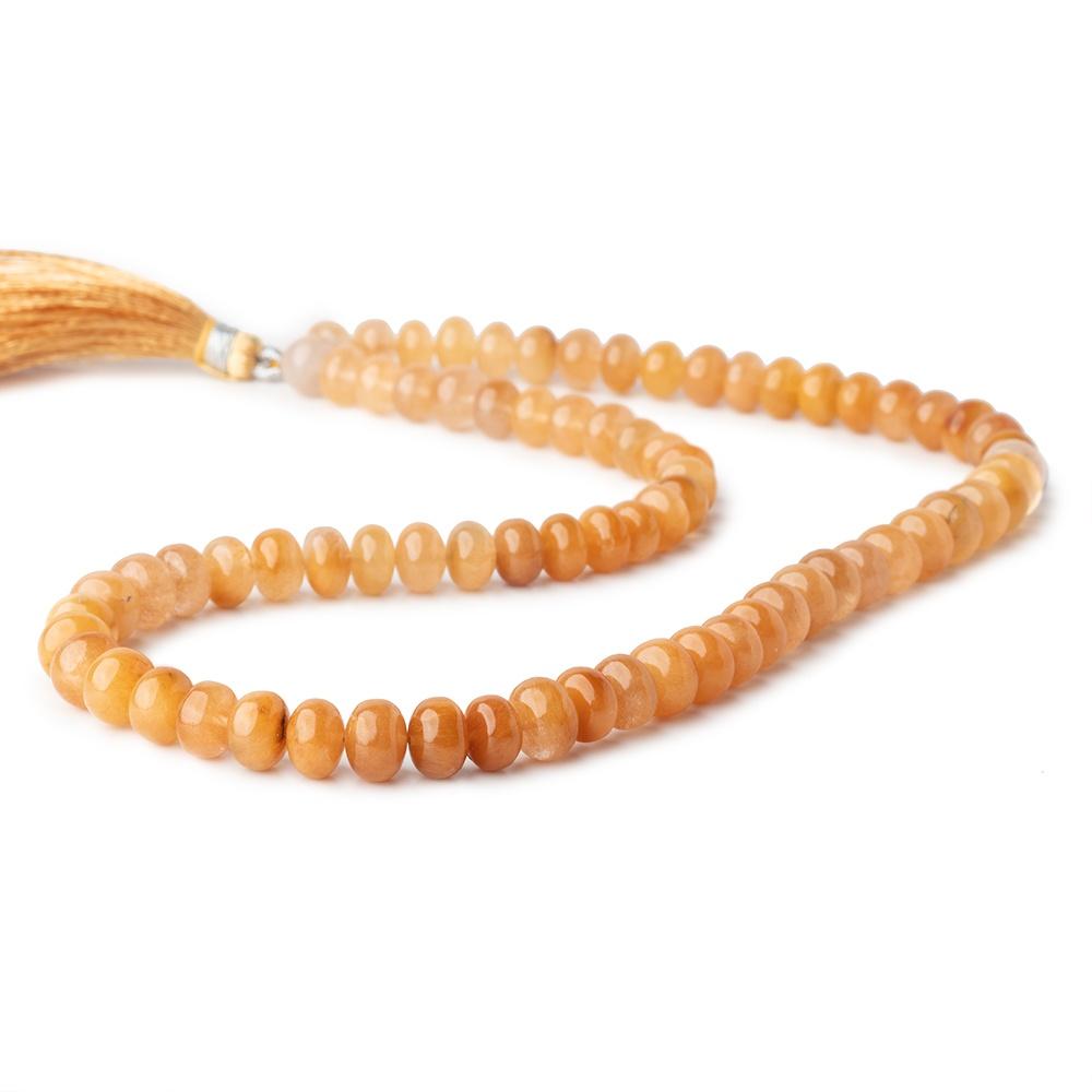 7-8mm Butterscotch Rutilated Quartz Plain Rondelle Beads 16 inch 76 pieces (ONLINE ORDER ONLY)
