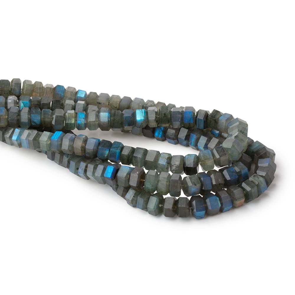 7-8mm Labradorite Faceted Hexagon Beads 16 inch 84 pieces (ONLINE ORDER ONLY)