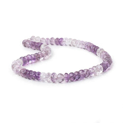 6mm Shaded Amethyst & Pink Amethyst Faceted Rondelles 14 inch 68 Beads (ONLINE ORDER ONLY)