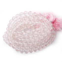 7-9.5mm Rose Quartz faceted round beads 16 inch 50 pieces AAA (ONLINE ORDER ONLY)