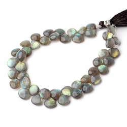 7-9mm Labradorite Plain Heart Beads 7 inch 40 pieces (ONLINE ORDER ONLY)
