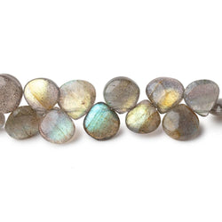 7-9mm Labradorite Plain Heart Beads 7 inch 40 pieces (ONLINE ORDER ONLY)