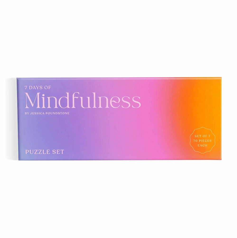 7 Days of Mindfulness Set of 7 Mini 70 Piece Jigsaw Puzzles Galison (ONLINE ORDER ONLY)
