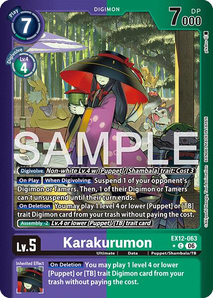 Karakurumon [EX12-063] (Limited Foil) [Digital World Shambala]