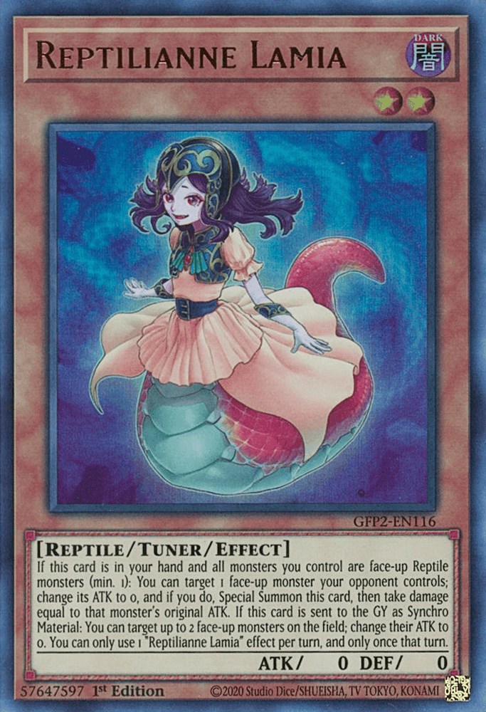 Reptilianne Lamia [GFP2-EN116] Ultra Rare (ONLINE ORDER ONLY)