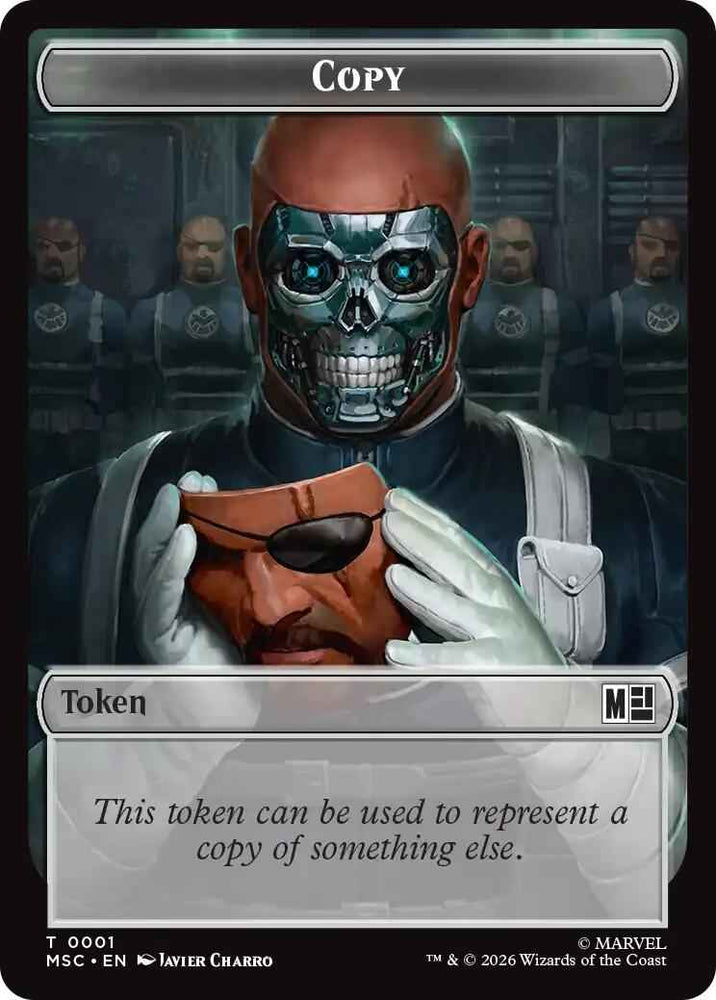 Copy // Rogue Double-Sided Token [Marvel Super Heroes Commander Tokens]
