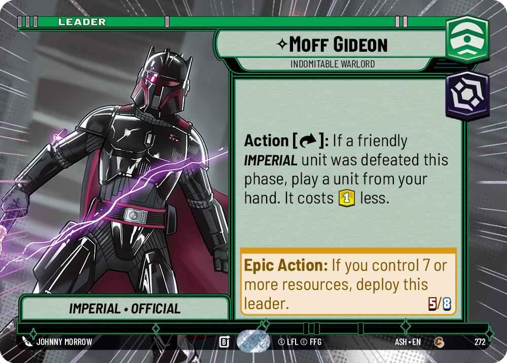 Moff Gideon - Indomitable Warlord (272) (Hyperspace) (272) [Ashes of the Empire]