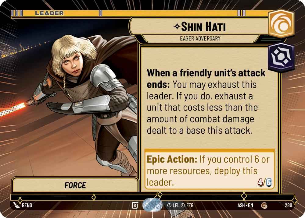 Shin Hati - Eager Adversary (280) (Hyperspace) (280) [Ashes of the Empire]