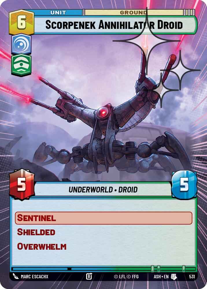 Scorpenek Annihilator Droid (531) (Hyperspace Foil) (531) [Ashes of the Empire]
