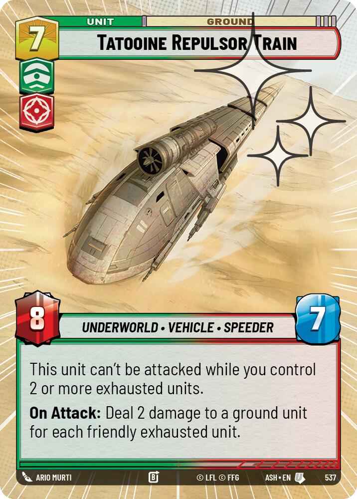 Tatooine Repulsor Train (537) (Hyperspace Foil) (537) [Ashes of the Empire]