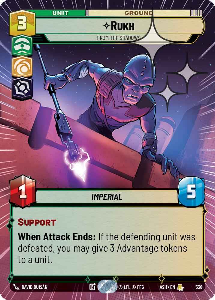 Rukh - From the Shadows (538) (Hyperspace Foil) (538) [Ashes of the Empire]