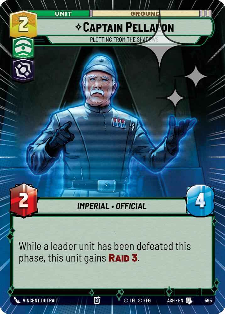 Captain Pellaeon - Plotting from the Shadows (595) (Hyperspace Foil) (595) [Ashes of the Empire]