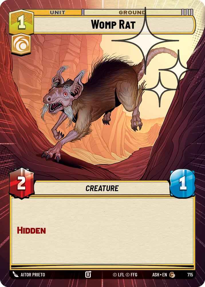 Womp Rat (715) (Hyperspace Foil) (715) [Ashes of the Empire]