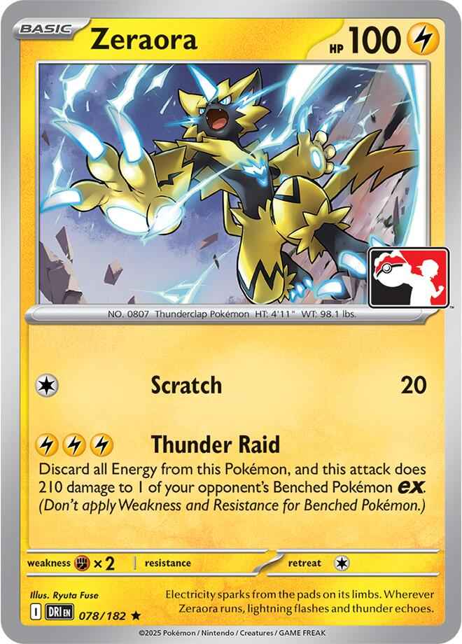 Zeraora (078/182) [Prize Pack Series Nine]