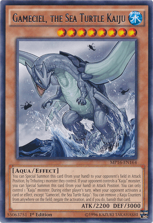Gameciel, the Sea Turtle Kaiju [MP16-EN164] Rare (ONLINE ORDER ONLY)