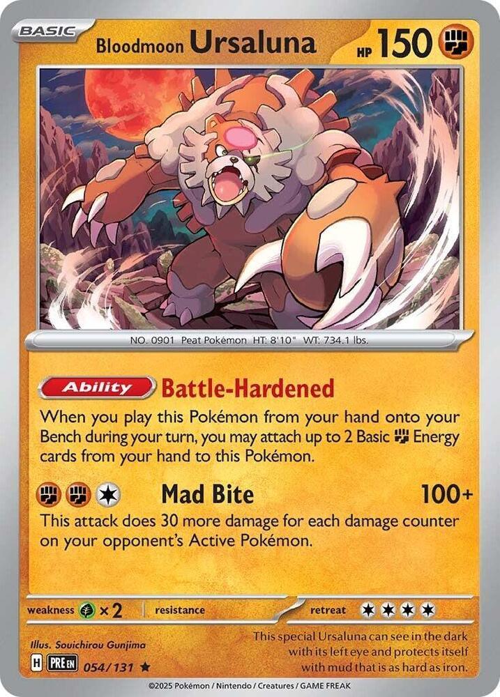 Bloodmoon Ursaluna (054/131) [Scarlet & Violet: Prismatic Evolutions] (Online Only)