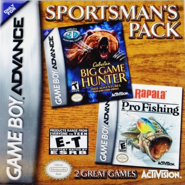 Sportsman's Pack: Cabela's Big Game Hunter 2005 Adventures / Rapala Pro Fishing (Gameboy Advance) (ONLINE ORDER ONLY)