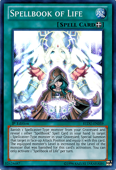 Spellbook of Life [REDU-EN059] Super Rare (ONLINE ORDER ONLY)