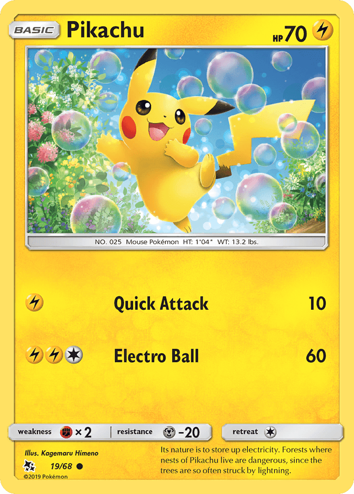 Pikachu (19/68) [Sun & Moon: Hidden Fates] (Online Only)