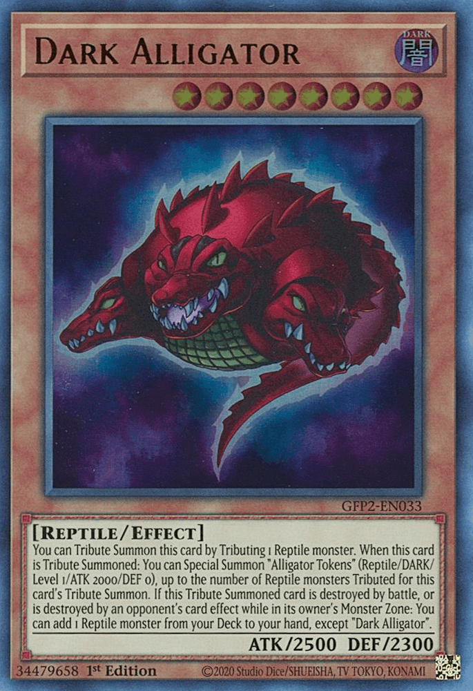 Dark Alligator [GFP2-EN033] Ultra Rare (ONLINE ORDER ONLY)