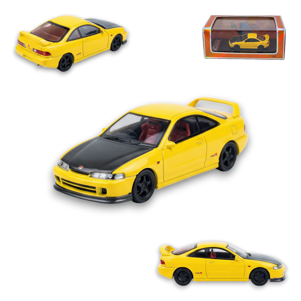 Nice Auto Honda Integra DC2 Yellow Resin 1:64