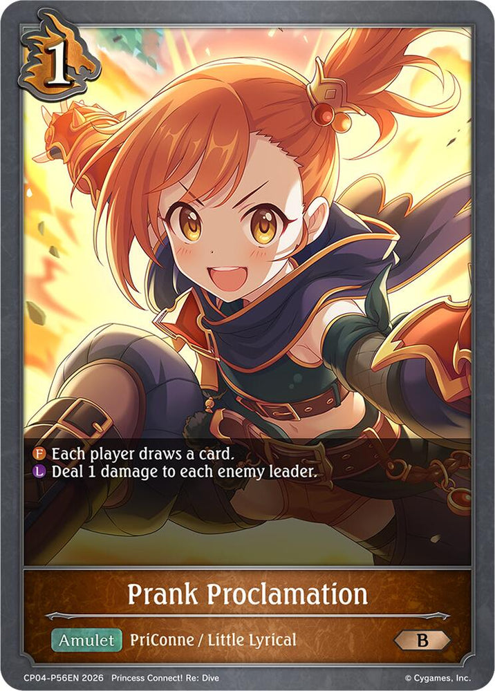 Prank Proclamation - P56EN (Foil) (CP04-P56EN) [Princess Connect! Re: Dive]