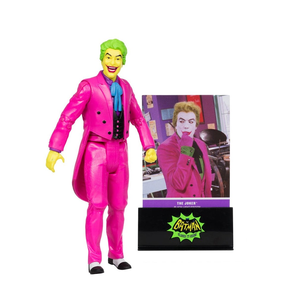 DC Retro The Joker Batman: Classic TV Series Black Light Gold Label 6-Inch Action Figure - Entertainment Earth Exclusive (Online Order Only)