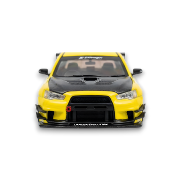 404ERROR Mitsubishi Evolution X Varis Widebody Yellow 1:64