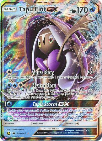 Tapu Fini GX (39/147) (Alternate card) (Jumbo Card) [Sun & Moon: Burning Shadows] (Online Only)