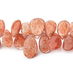 7x5-13x7mm Sunstone Faceted Pear Beads 8 inch 53 pieces (ONLINE ORDER ONLY)