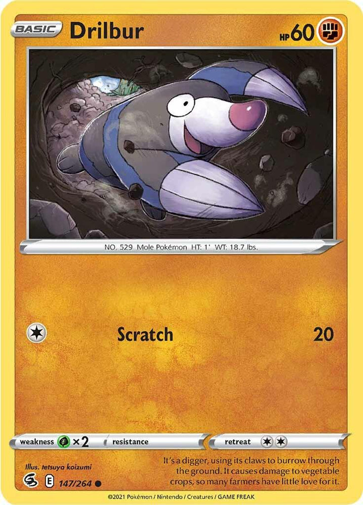 Drilbur (147/264) [Sword & Shield: Fusion Strike] (Online Only)