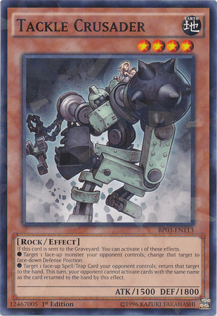 Tackle Crusader [BP03-EN113] Shatterfoil Rare (ONLINE ORDER ONLY)
