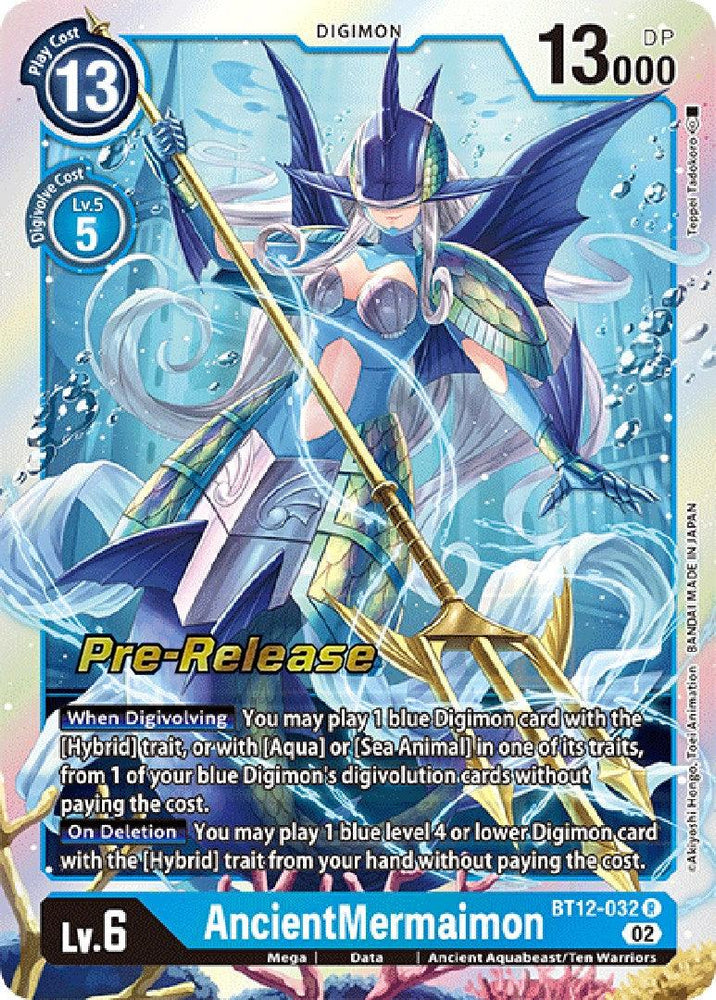 AncientMermaimon [BT12-032] [Across Time Pre-Release Cards] (ONLINE ORDER ONLY)
