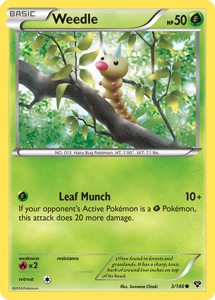 Weedle (3/146) [XY: Base Set] (Online Only)