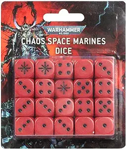 Warhammer 40k Dice: Chaos Space Marines (ONLINE ORDER ONLY)