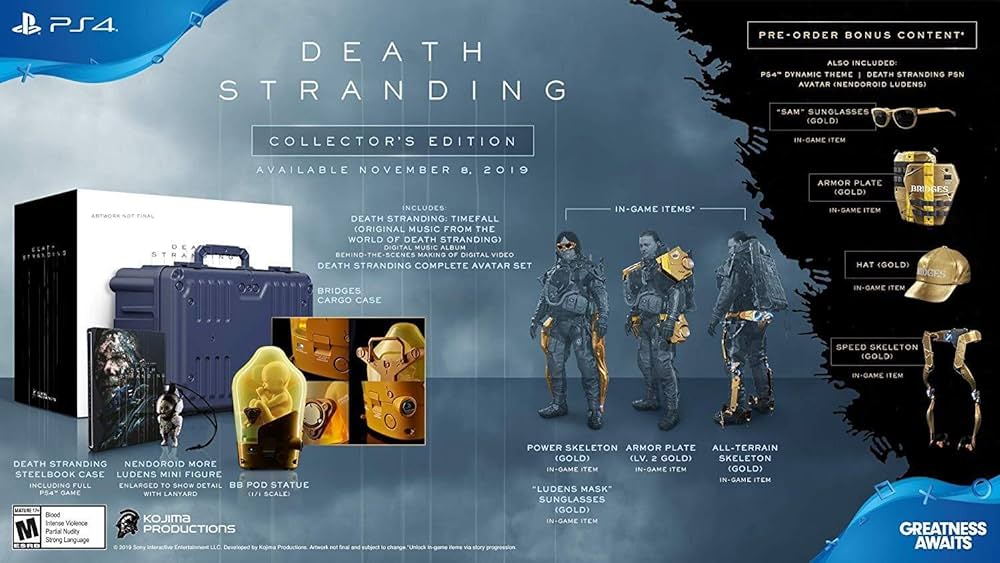 Death Stranding Collector's Edition (PlayStation 4) (Online Order Only)