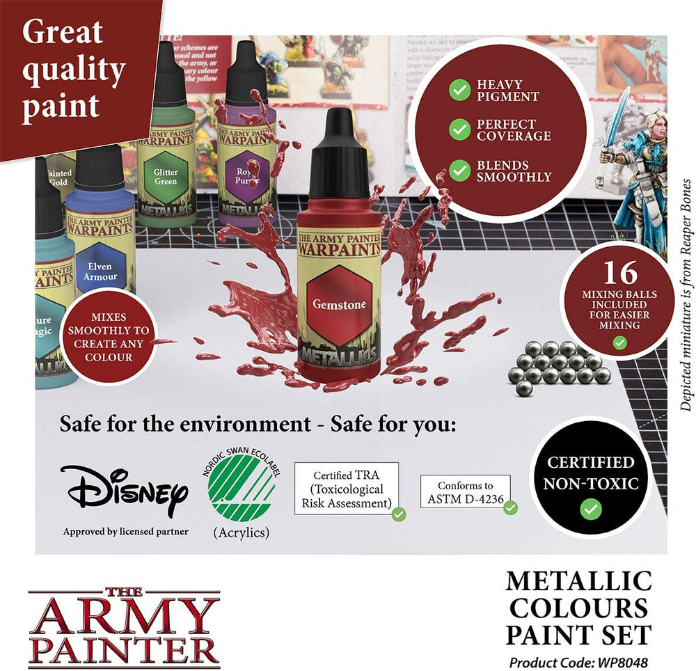 The Army Painter - Metallic Colours Paint Set (Online Order Only)