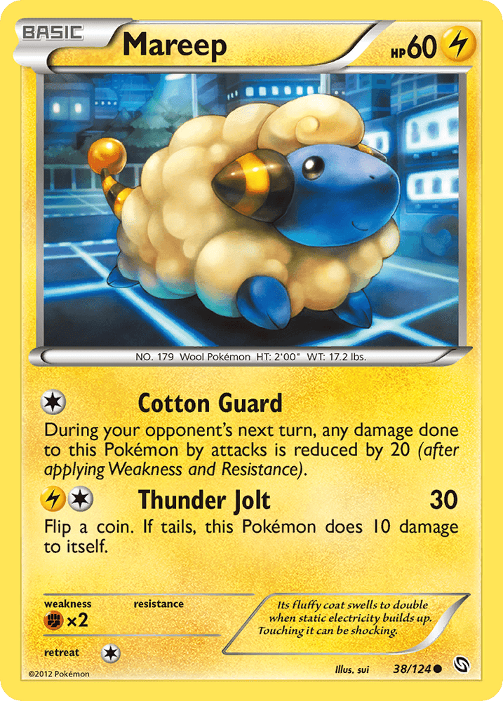 Mareep (38/124) [Black & White: Dragons Exalted] (Online Only)